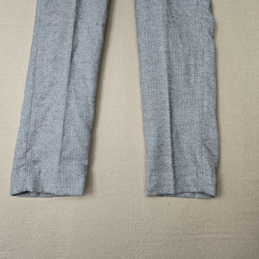 Nwt Tommy Hilfiger Boys Brushed Herringbone Mountain Heather Gray Slacks Pants - Picture 6 of 10